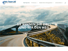 Tablet Screenshot of net-team.ch